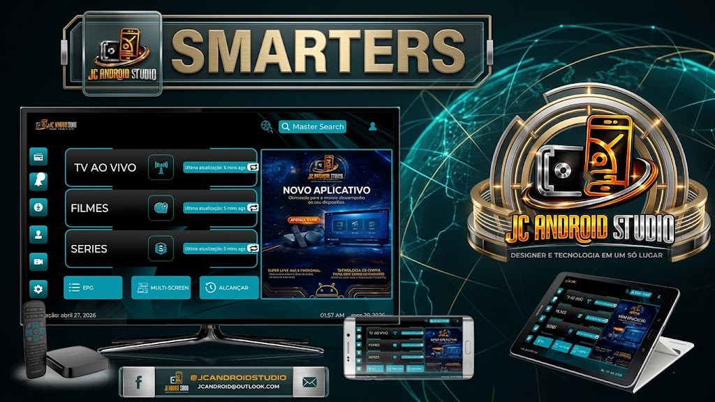 Mockup da Smarter Player